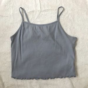 Dainty blue crop top